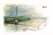 Открытка "Тюмень. Мост влюбленных"