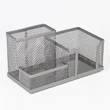 Подставка для бумаг и писем. металлическая. 3 секции. 102х186х95 мм. серебро. Germanium. -Китай: B 231987 208449, BRAUBERG