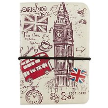 Визитница London Зонтик шляпа усы