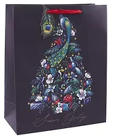 Пакет А4 32*26*12 "Павлин" НГ, бум.мат.ламинат