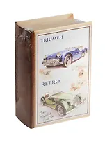Шкатулка-книга сейф МДФ Ретро авто (39515) (17х11х5)