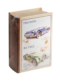 Шкатулка-книга сейф МДФ Ретро авто (39515) (17х11х5)