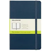 Записная книжка Moleskin Classic Medium, синяя, 120 листов, А5+