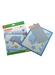 Набор д/аппликации  Greenwich Line "Дельфинчик" из блестящих стикеров GL49703-4