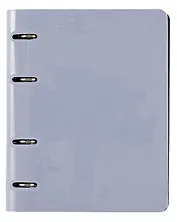 Тетрадь на кольцах в клетку Listoff, "Soft Touch. Нежный лавандовый", 120 листов