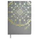 Ежедневник недат. А5 160л "Софт-тач. Арт-терапия" серый, кожзам, тв.переплет, тиснений фольгой, конгревное блинтовое тиснение, антистресс-раскраска, офсет, ляссе, подар.упаковка