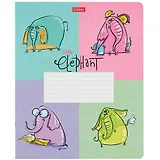 Тетрадь в клетку Hatber, Little Elephant, 24 листа, в ассортименте