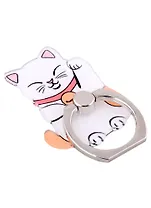 Держатель-кольцо для телефона Котик Манэки-нэко (металл) (коробка)