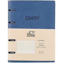 Ежедневник недатированный «Joy Book» А5, синий, 136 листов, экокожа, Listoff
