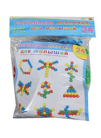 Напольная мозаика для малышей (24 детали) (М-5132) (d=5,5см) (Рыжий кот) (упаковка)
