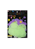 Набор зеленых светящихся наклеек Смайлы (ЗАрт 654) (15001901) (12шт) (3+) (упаковка)