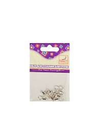 Фурнитура д/бижутерии ЗАМКИ (FD030057) (20 дет.) (металл) (2 цв. ассорти/золото/серебро) (упаковка)