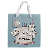 Пакет А5 20*20*10 Kittens. Birthday Party жен., бум.мат.ламинат - 1