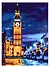 Алмазная мозаика (частичное заполнение) "Ночь в Лондоне", 30 х 40 см - 0