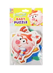 Пазлы мягкие Baby puzzle Смешарики Нюша, Кар Карыч, Лосяш, Бараш