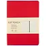 Ежедневник недат. А6 136л "SOFT TOUCH" пламенный красный, интегр.обл., иск.кожа, тонир.блок, скругл.углы, цв.торец, ляссе - 0