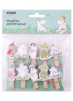 Прищепки декоративные MOOMIN Муми-тролль с друзьями (10шт)