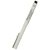 Ручка капиллярная Faber-Castell, Ecco Pigment, черная 0,5 мм