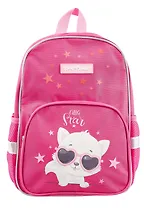Рюкзак 1 отделение "Кошечка" 35*25*15, темно-розовый, мягкий, Каляка-Маляка