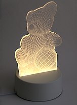 Светильник LED Медвежонок с сердцем (19х10) (ПВХ бокс)
