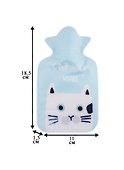Грелка водяная Котик с круглыми глазами (ПВХ) (200 мл) - 2