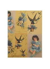 Декупажная карта С днем рождения (Е-032) (упаковка)