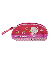 Пенал-косметичка 1отд."Hello Kitty" 20*9*3см, полукруглый, Премьера