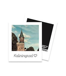 Открытка полароид Калининград. Кафедральный собор
