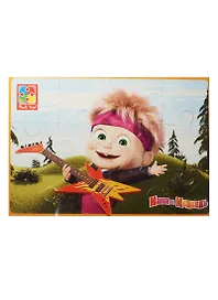 Мягкий пазл «Маша и Медведь Маша с гитарой» 12 элементов, А5, Vladi Toys
