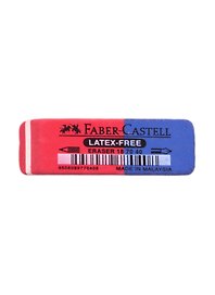 Ластик «Latex-free», Faber-Castell, синтетический каучук, комбинированный, скошенный