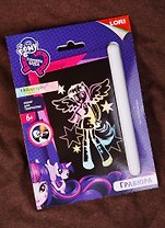 Набор для творчества LORI Гравюра HASBRO Equestria Girls малая с эффектом голографик Искорка" Грп-005"