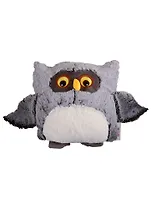 Мягкая игрушка Сова, цвет темно-серый (текстиль) (30х30)