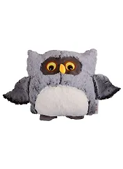 Мягкая игрушка Сова, цвет темно-серый (текстиль) (30х30)