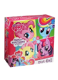 Набор пазлов «My Little Pony» 4в1, 9+16+25+36 элементов, Origami