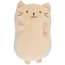 Мягкая игрушка Кот толстяк бежевый, (текстиль ) (40 см)