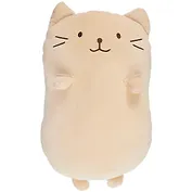 Мягкая игрушка Кот толстяк бежевый, (текстиль ) (40 см)