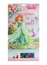 Аппликация из страз и пайеток АРИЭЛЬ (18*30,5см) (29853) (Disney) (3+) (упаковка)