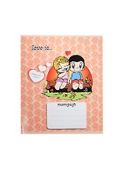 Тетрадь 18л кл. "LOVE IS" мелов.картон, ассорти, ACTION