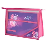 Папка для труда А4 "СКАЗОЧНЫЕ ПРИНЦЕССЫ" 33*23см пластик, молния, внутр.блок для канц.принадлежностей