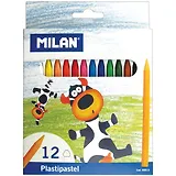 Пастель 12цв масляная пл/уп , MILAN