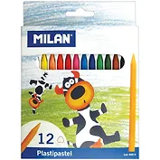 Пастель 12цв масляная пл/уп , MILAN