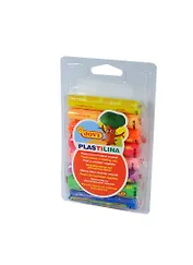 Пластилин 08цв 112гр PLASTILINA флюоресц., блистер, JOVI