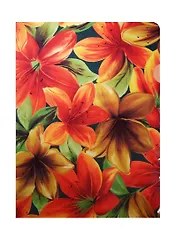 Папка-уголок А4 "Оранжевые лилии"