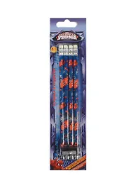 Карандаши ч/гр 04шт "Spiderman" (HB c ластиком, точилка), шестигранные, Disney