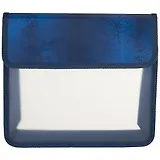 Папка для тетрадей А5 липучка, пластик, синяя