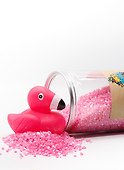 Мерцающая соль для ванны Розовый фламинго (Вишневая жвачка) (370г) - 2