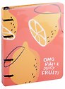 Тетрадь на кольцах «Fruits. Лимон» 120 листов в клетку, А5, сменный блок - Be Smart