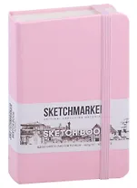 Скетчбук 9*14 80л "Sketchmarker" розовый, 140г/м2, слоновая кость, тв.обл.