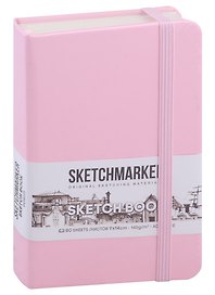 Скетчбук 9*14 80л "Sketchmarker" розовый, 140г/м2, слоновая кость, тв.обл.