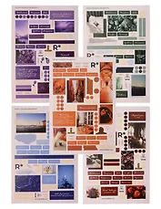 Набор стикеров "Изящные" (4 листа)